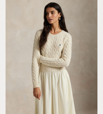 Polo Ralph Lauren Woven Fit & Flare beige dress