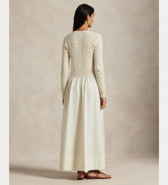 Polo Ralph Lauren Woven Fit & Flare beige dress