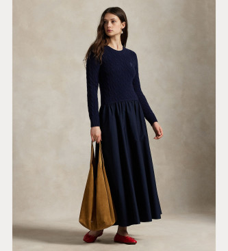 Polo Ralph Lauren Woven Fit & Flare dress navy