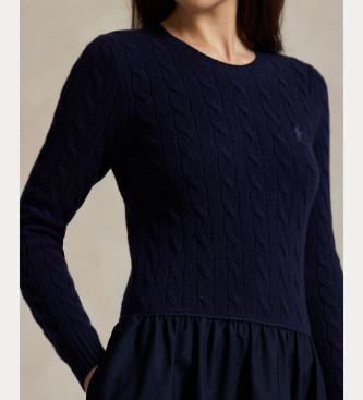 Polo Ralph Lauren Woven Fit & Flare dress navy