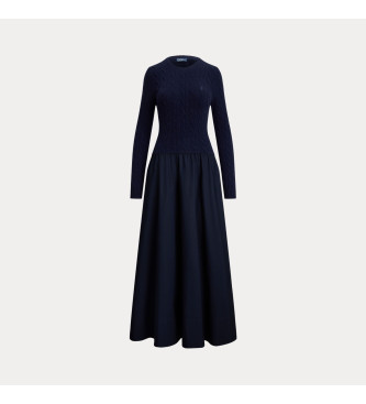 Polo Ralph Lauren Woven Fit & Flare dress navy
