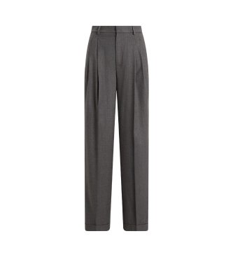 Polo Ralph Lauren Graue Bacall-Hose aus Wollgemisch
