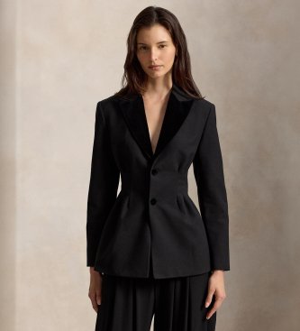 Polo Ralph Lauren Chaqueta de botonadura simple con pinzas negro