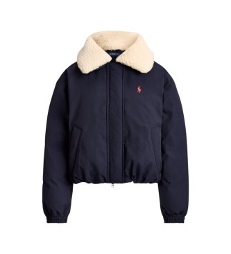 Polo Ralph Lauren Piumino High Pile Collar blu navy