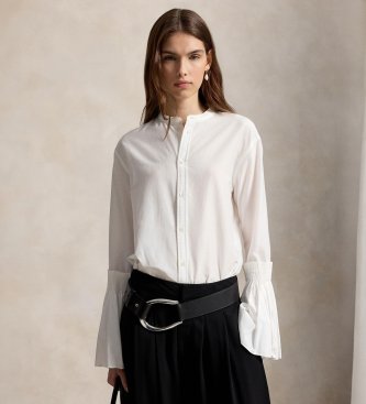 Polo Ralph Lauren Camisa de algodão e seda branca