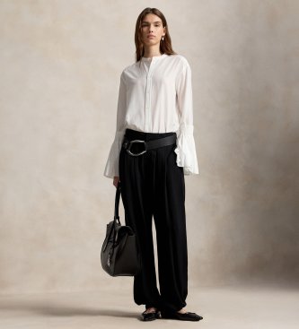 Polo Ralph Lauren Camisa de algodão e seda branca