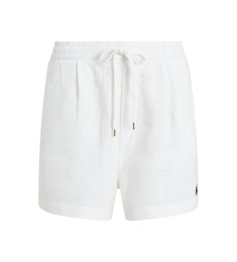 Polo Ralph Lauren Pantaloncino corto di lino con cordoncino bianco