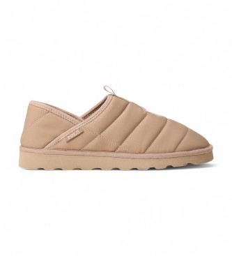 Polo Ralph Lauren Everett beige pantoffels met kussentjes