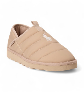 Polo Ralph Lauren Everett beige pantoffels met kussentjes