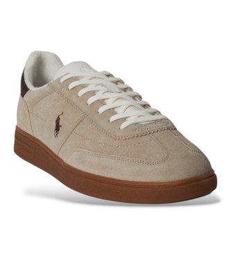 Polo Ralph Lauren Braune Bedford Wildlederpantoffeln