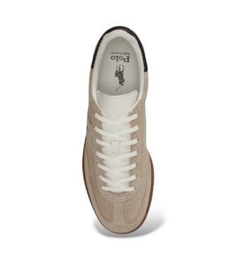 Polo Ralph Lauren Braune Bedford Wildlederpantoffeln