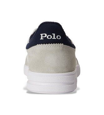 Polo Ralph Lauren Pantofole in pelle Bedford bianca