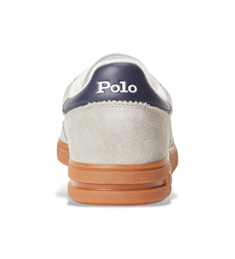 Polo Ralph Lauren Pantofole in pelle Bedford grigia