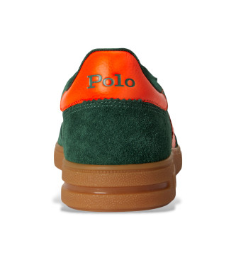 Polo Ralph Lauren Pantofole in pelle Bedford verde