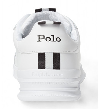 Polo Ralph Lauren Baskets en cuir avec logo blanc