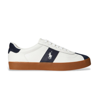 Polo Ralph Lauren Court Vulc leather shoes white