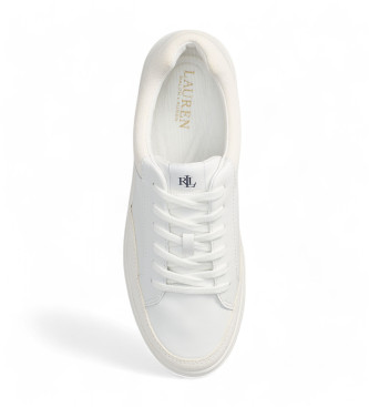 Polo Ralph Lauren Hailey Leren Sneakers wit