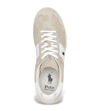 Polo Ralph Lauren Baskets en cuir beige Heritage Aera