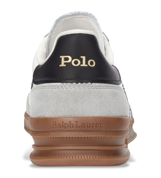 Polo Ralph Lauren Chaussures en cuir Heritage Area blanc, gris