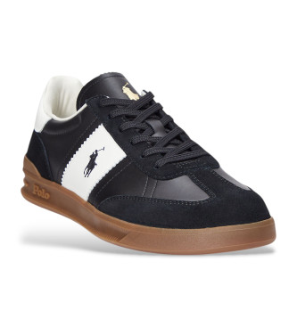 Polo Ralph Lauren Zapatillas de piel Heritage Area negro