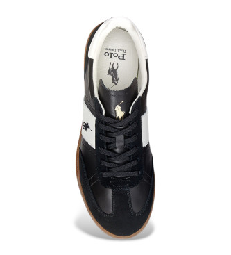 Polo Ralph Lauren Zapatillas de piel Heritage Area negro