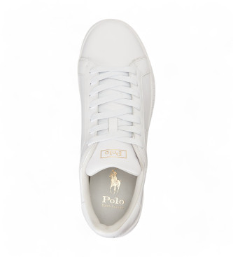 Polo Ralph Lauren Heritage Court II Leren Sneakers wit