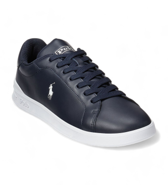 Polo Ralph Lauren Sneaker Heritage Court II in pelle blu scuro
