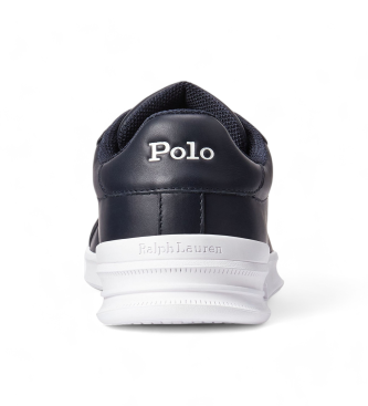 Polo Ralph Lauren Sneaker Heritage Court II in pelle blu scuro