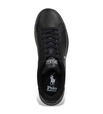 Polo Ralph Lauren Heritage Court II Leather Sneakers black
