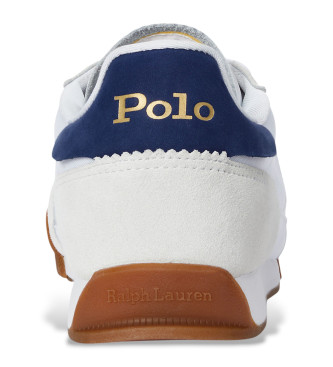 Polo Ralph Lauren Hester leather slippers white