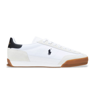 Polo Ralph Lauren Pantoufles en cuir Hester blanc