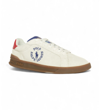 Polo Ralph Lauren HRT leather shoes white