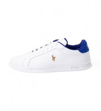 Polo Ralph Lauren HRT CT II weie Lederschuhe