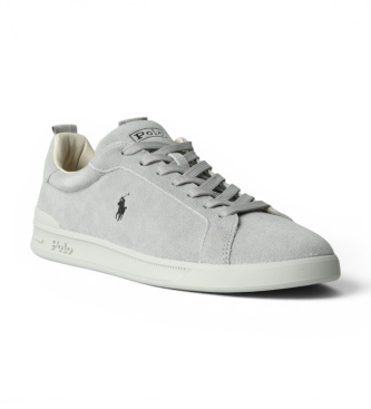 Polo Ralph Lauren Sneakers in Pelle Lace grigio