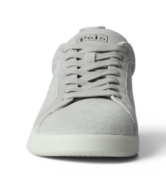 Polo Ralph Lauren Sneakers in Pelle Lace grigio