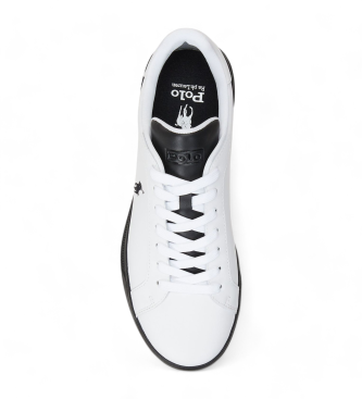 Polo Ralph Lauren Zapatillas de piel Low Top Lace blanco