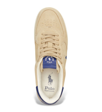 Polo Ralph Lauren Baskets en cuir beige Masters Court