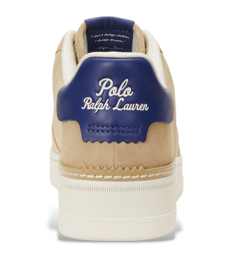 Polo Ralph Lauren Baskets en cuir beige Masters Court