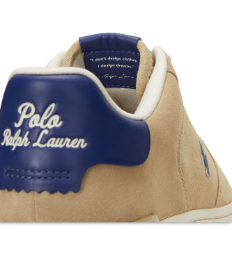 Polo Ralph Lauren Baskets en cuir beige Masters Court