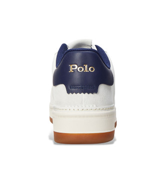 Polo Ralph Lauren Masters Court lder-sneakers med hvidt ruskind