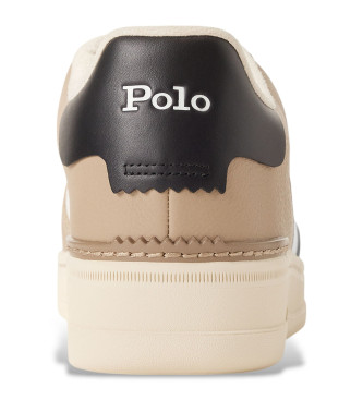 Polo Ralph Lauren Masters CRT SK beige leren schoenen