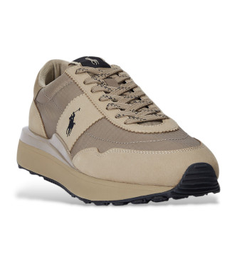 Polo Ralph Lauren Zapatillas de piel Train 89 beige