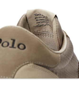 Polo Ralph Lauren Zapatillas de piel Train 89 beige