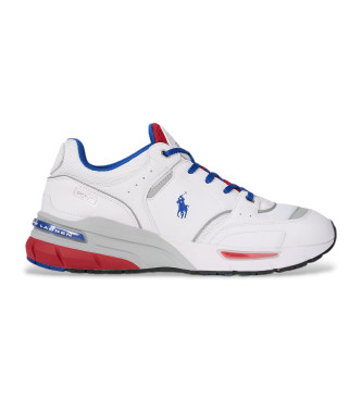 Polo Ralph Lauren Trackster 200 chaussures en cuir blanc