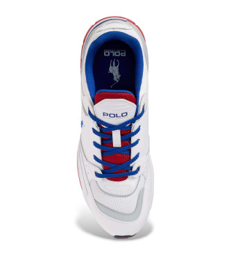 Polo Ralph Lauren Trackster 200 sapatos de couro branco