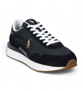 Polo Ralph Lauren Train 89 Lederschuhe schwarz