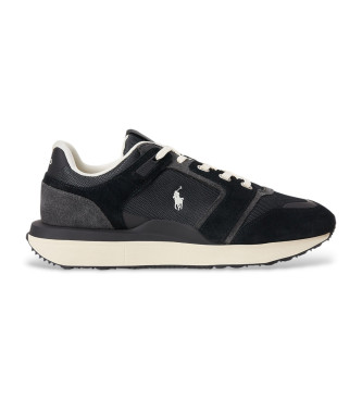 Polo Ralph Lauren Train 89 chaussures en cuir noir