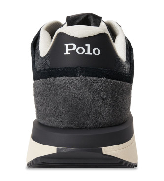 Polo Ralph Lauren Train 89 chaussures en cuir noir