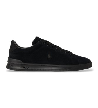 Polo Ralph Lauren Deportiva Heritage Court II em camurça preta