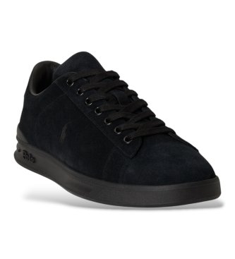 Polo Ralph Lauren Deportiva Heritage Court II em camurça preta